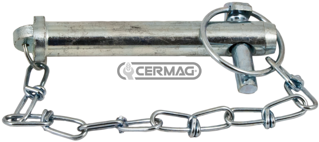 Perno Completo con Catena e Spina – Perno di Sicurezza per Attacco Agricolo